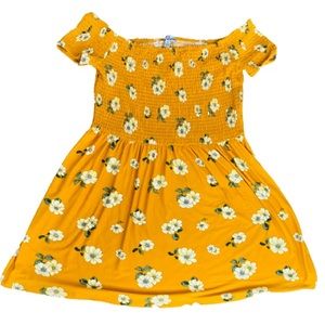 Yellow floral dress